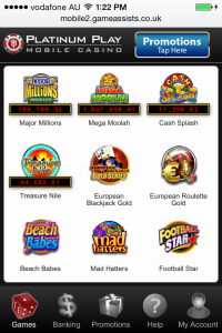 Platinum Play Android for Mobile