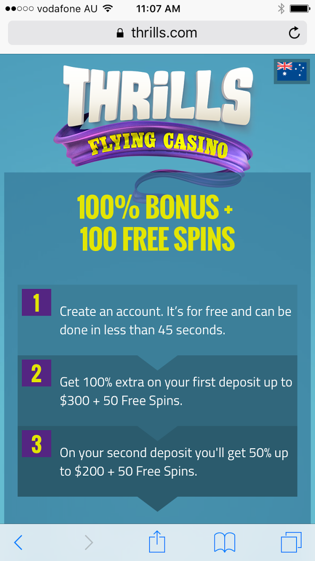Thrills Casino for Android for Mobile
